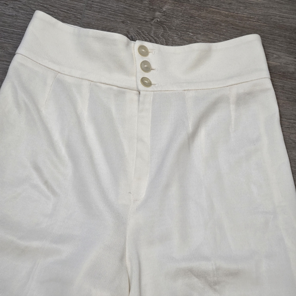 Vintage 70's Bell Bottom Pants High Waisted 26 Inch Waist 31 Inseam 14 Inch Bell - Picture 5 of 8